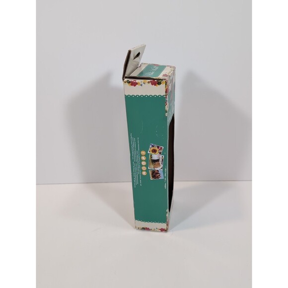 The Pioneer Woman Spring Celia Ceramic Aqua Pie Server Dishwasher Safe NEW - Picture 2 of 7